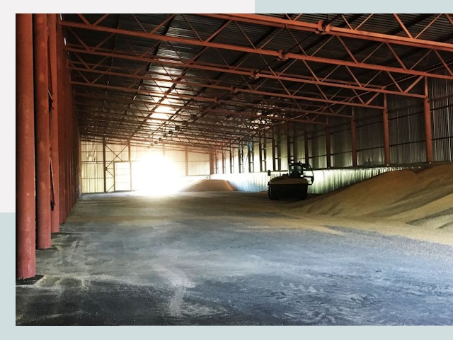 Строительство зернохранилищ в Похвистневе