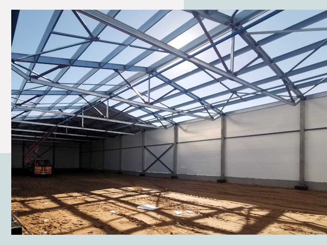 Строительство сенохранилищ в Похвистневе