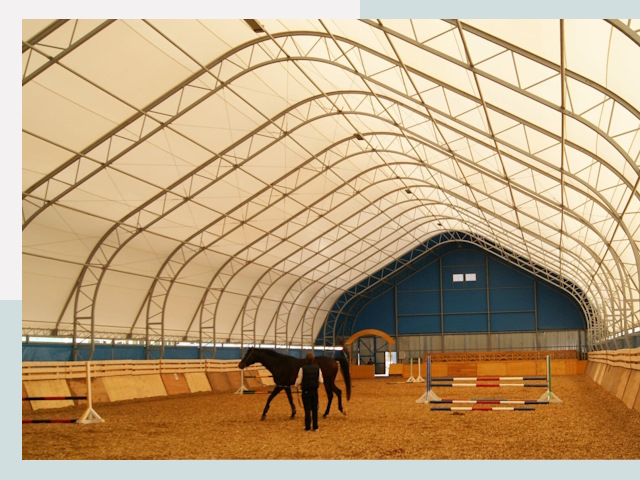 Строительство конных манежей в Похвистневе