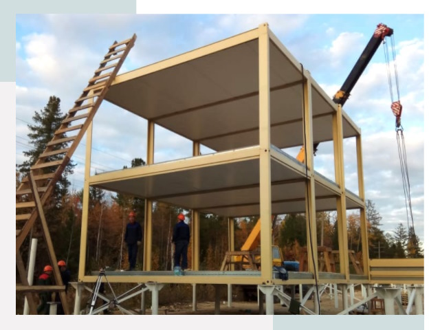 Строительство модульных здания Похвистнево