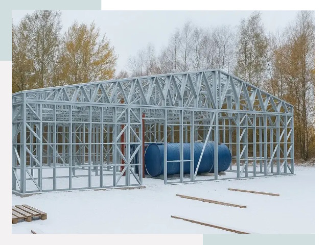 Металлические ангары в Похвистневе