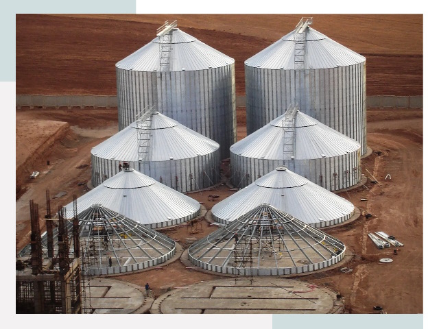 Строительство зерновых силосов в Похвистневе