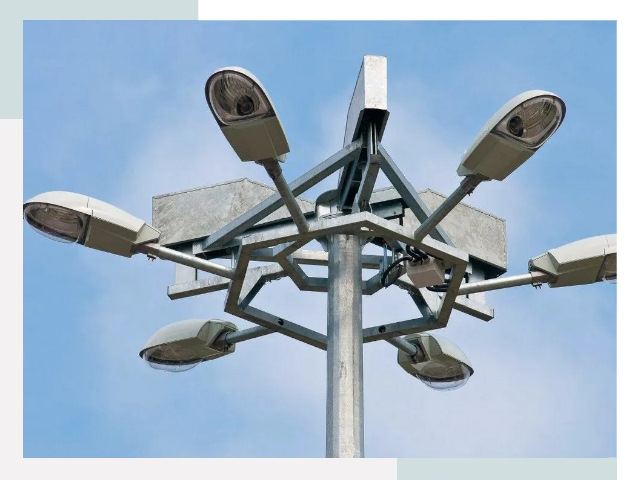 Монтаж осветительных мачт в Похвистневе