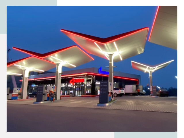 Навесы для АЗС в Похвистневе
