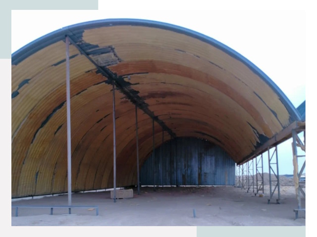 Реконструкция ангаров в Похвистневе